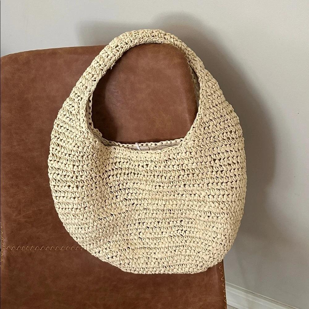 NWT Hat Attack Shelly Straw Bag - Picture 4 of 9